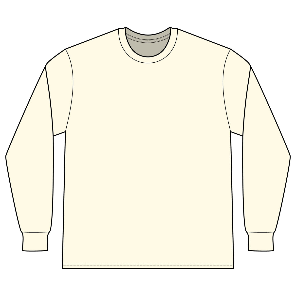 C-YA. 71 Cream Long Sleeve Tee — provider product image 2